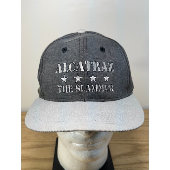 Vintage Alcatraz The Slammer‎ Federal Penitentiary Adjustable Strapback Hat - Picture 1 of 7
